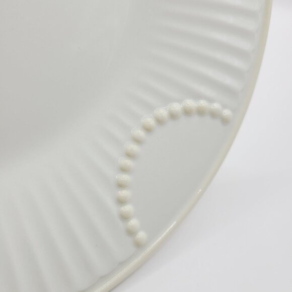 Lenox Butlers Pantry Off White Embossed Luncheon Salad Plate 9" Diameter Mint - Picture 3 of 8